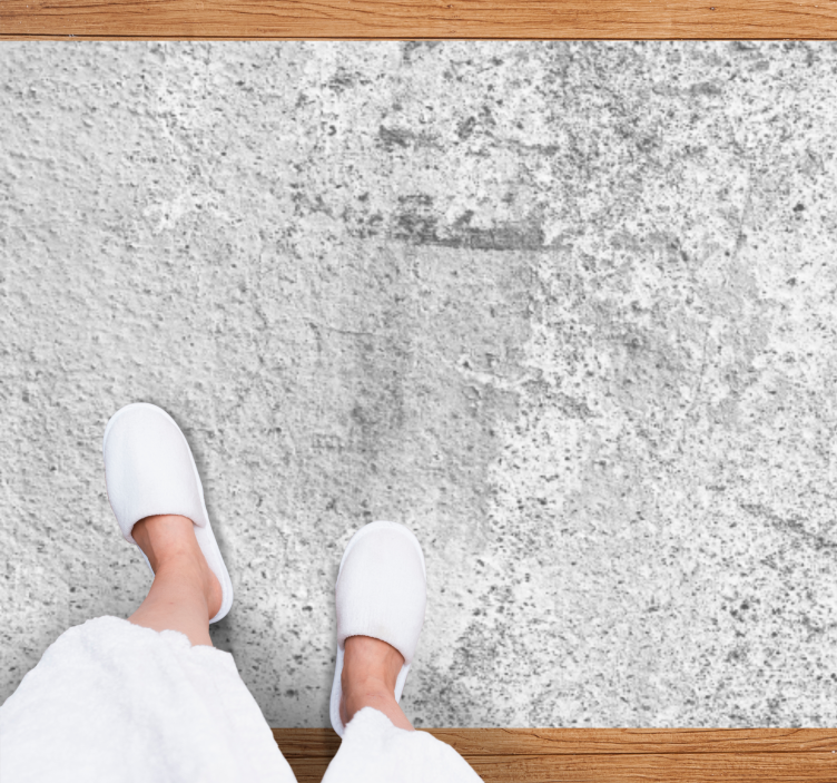 Vaaleanharmaa maalaismainen betoni Tekstuuri vinyylimatto - Tenstickers