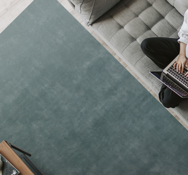 Vaimennettu sinivihreä sävy marmori vinyylimatto - Tenstickers