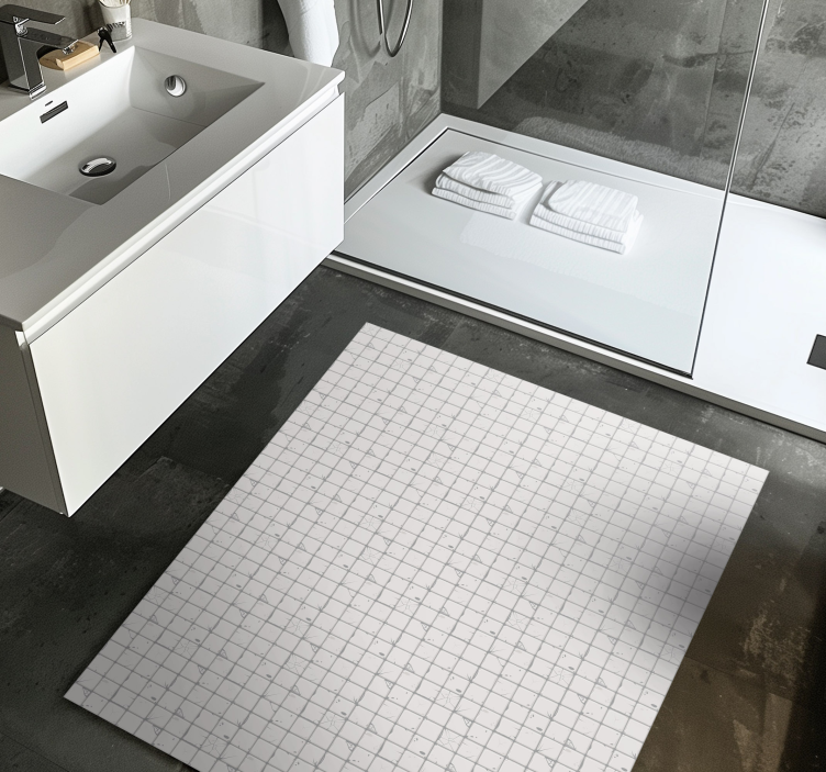 Vanha valkoinen laatta seinä vinyylimatto olohuoneeseen - Tenstickers