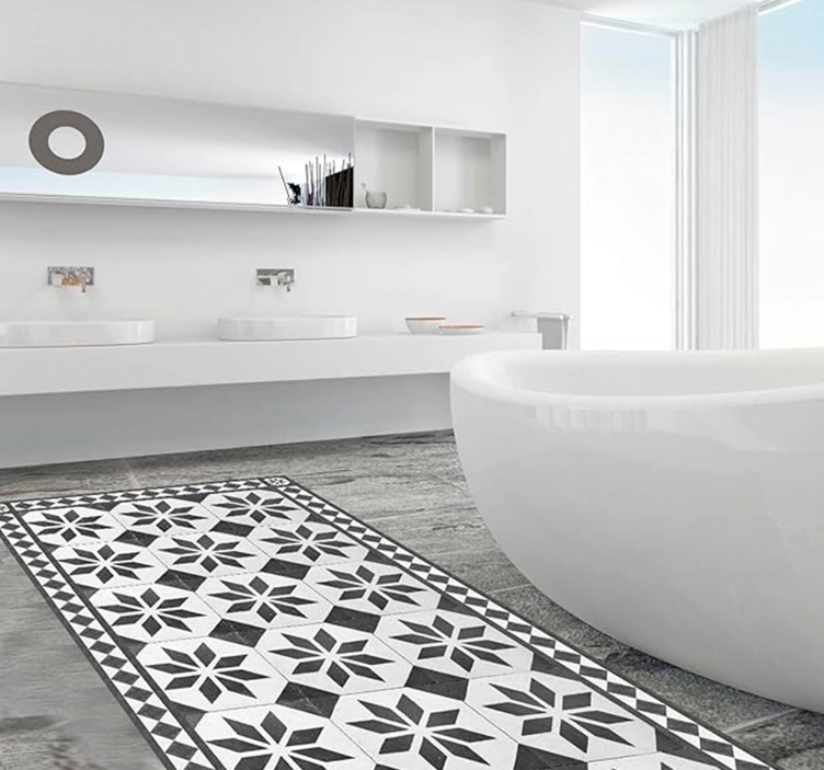 Vanhanaikainen matto mosaiikki vinyylimatto - Tenstickers