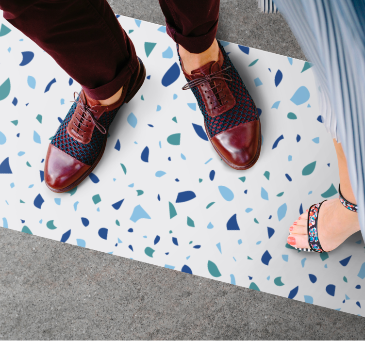 Värikäs kuvio marmori vinyylimatto - Tenstickers