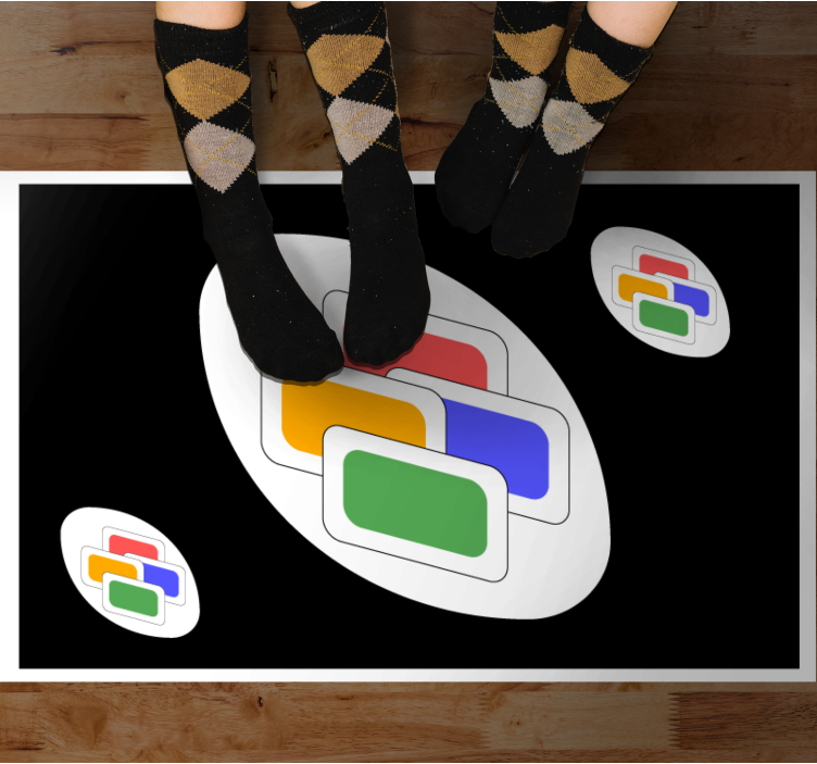 Musta klassinen kortti peli vinyylimatto - Tenstickers