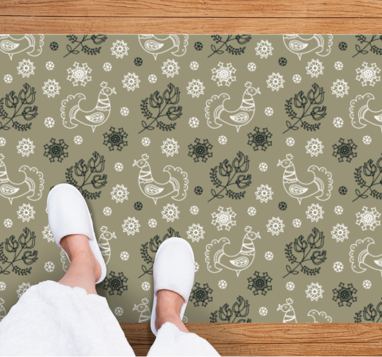 Viehättäviä eläinaiheisia kuvioita nimi vinyylimatto - Tenstickers