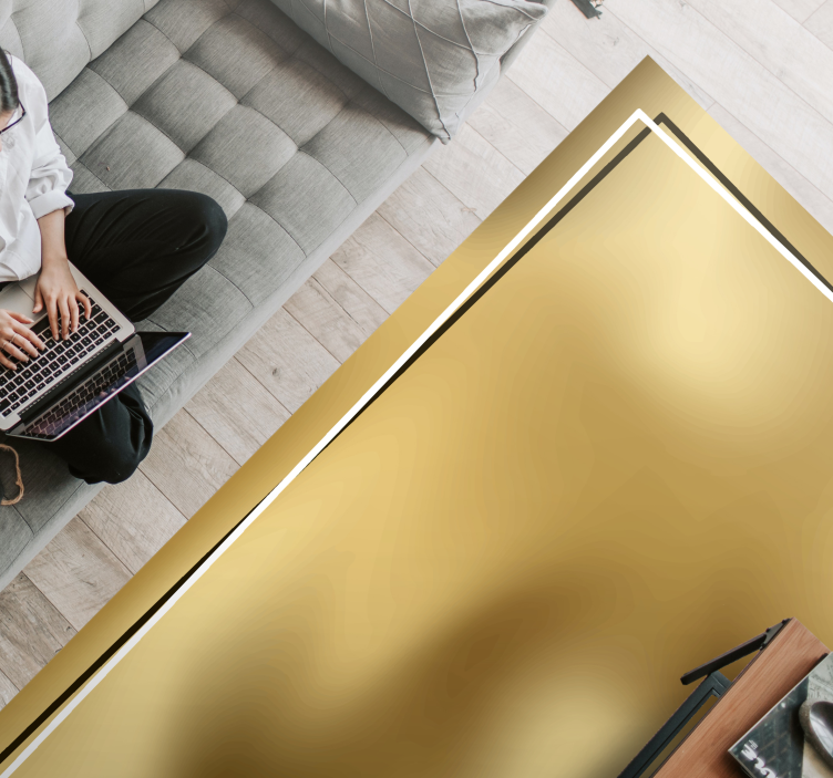 Vintage sekoitettu ruskea laatta vinyylimatto - Tenstickers