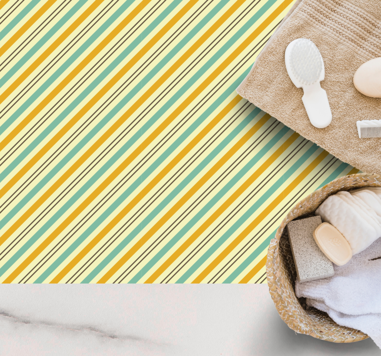 Vinylimattodiagonaaliraidallinen - Tenstickers