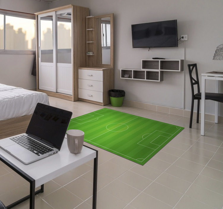 Vinyyli matto jalkapallokenttä teini - Tenstickers