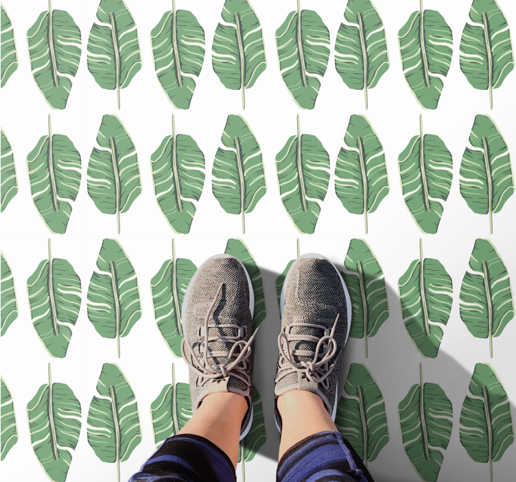 Ylellinen lehtiaihe luonto vinyylimatto - Tenstickers