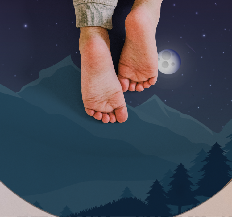 Yötaivas Luonto vinyylimatto - Tenstickers