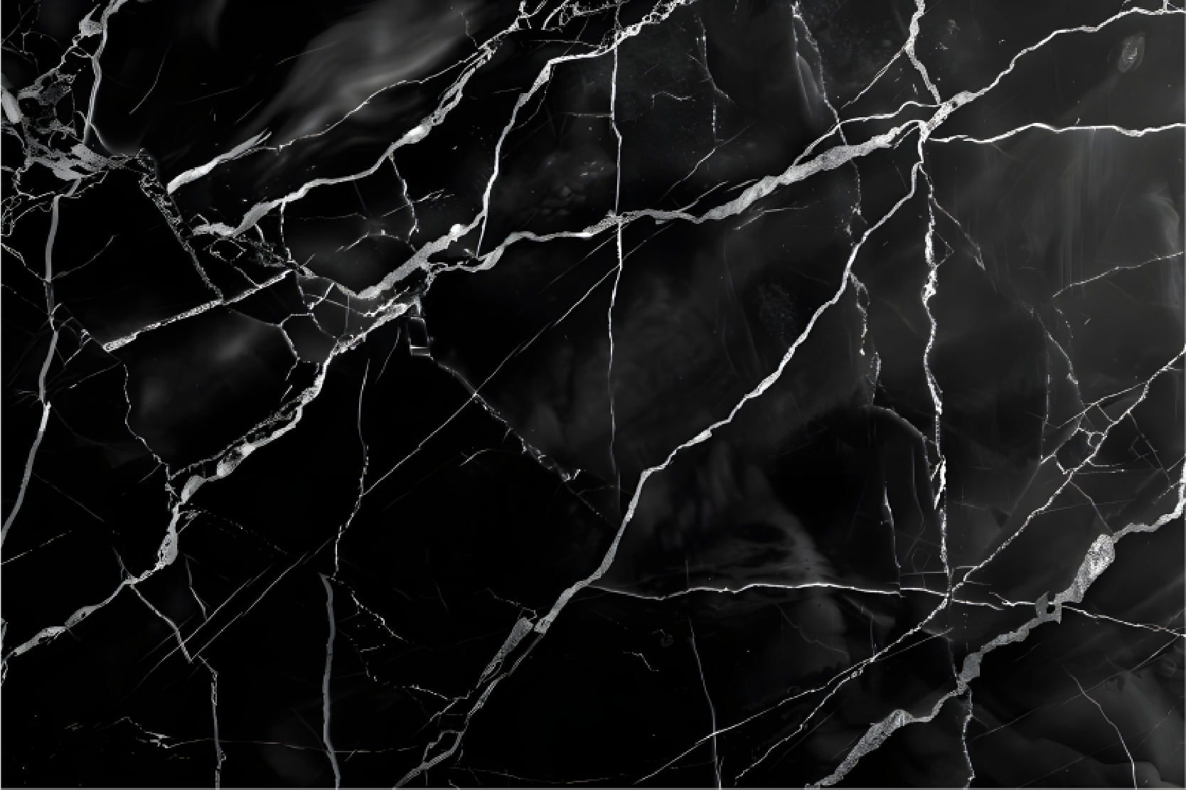 Marmorin jäljitelmä musta vinyylimatto - Tenstickers