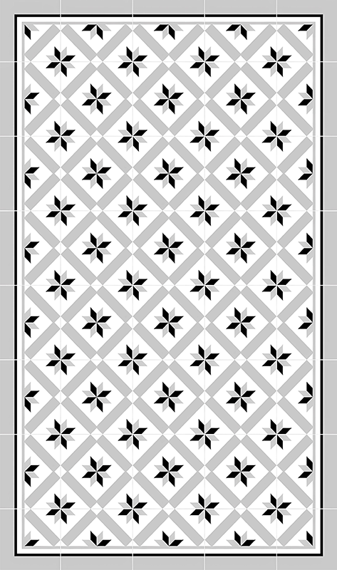 Hydraulinen harmaa keittiön vinyylimatto - Tenstickers