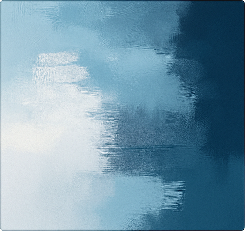 Abstrakti ekspressionistinen taide sininen vinyylimatto - Tenstickers