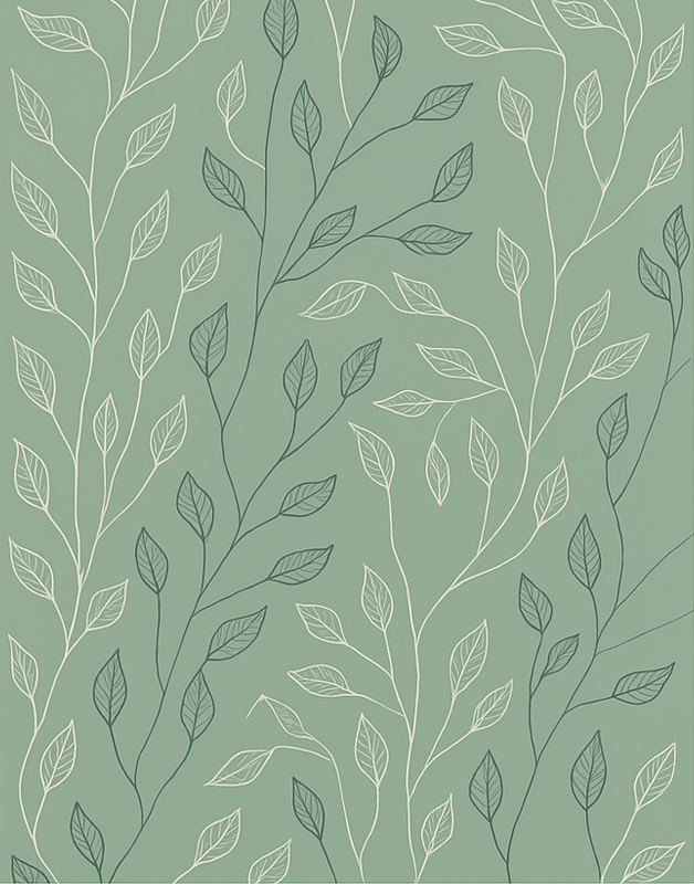 Puhdas kasvitieteellinen peitto ruokasalin vinyylimatto - Tenstickers