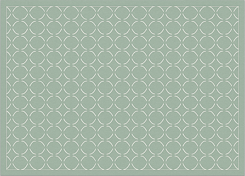 Harmaa celadon-ruutumatto keittiön vinyylimatto - Tenstickers