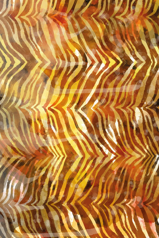 Sateenkaari zebra vinyylimatto - Tenstickers