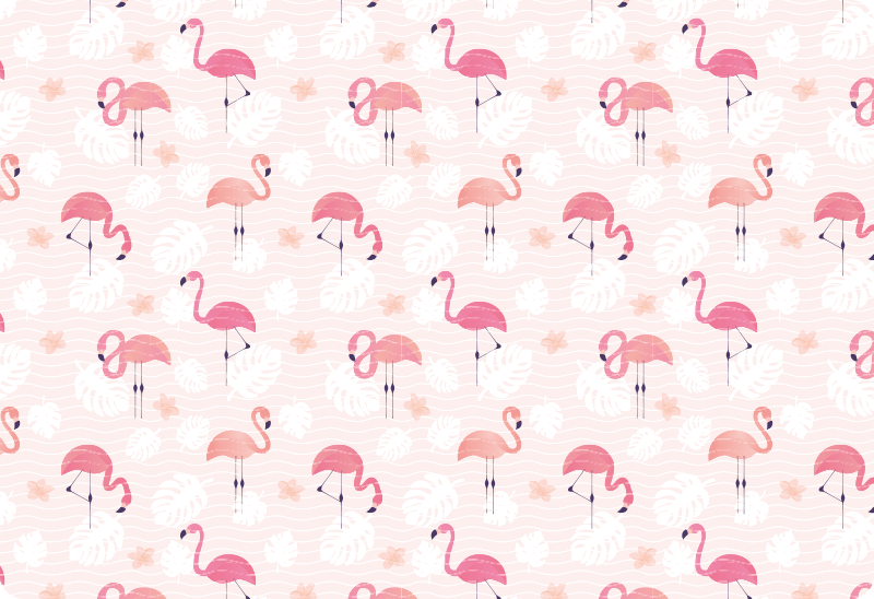 Flamingoaiheinen eläin vinyylimatto - Tenstickers