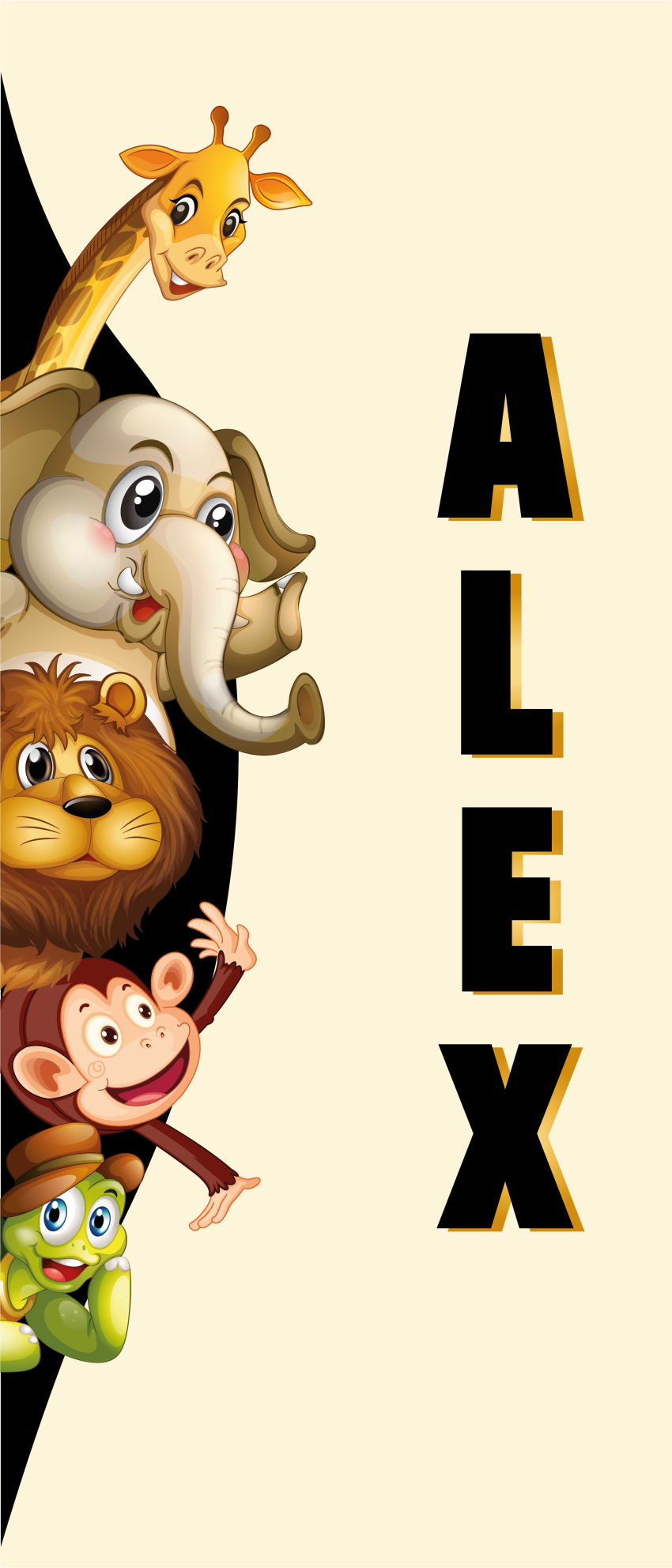 3d söpöt eläimet vinyylimatto - Tenstickers