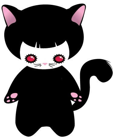 Vauva kissa hirviö eläin vinyylimatto - Tenstickers