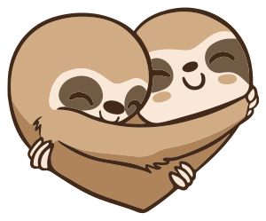 Anime laiskiaisen sydän vinyylimatto - Tenstickers