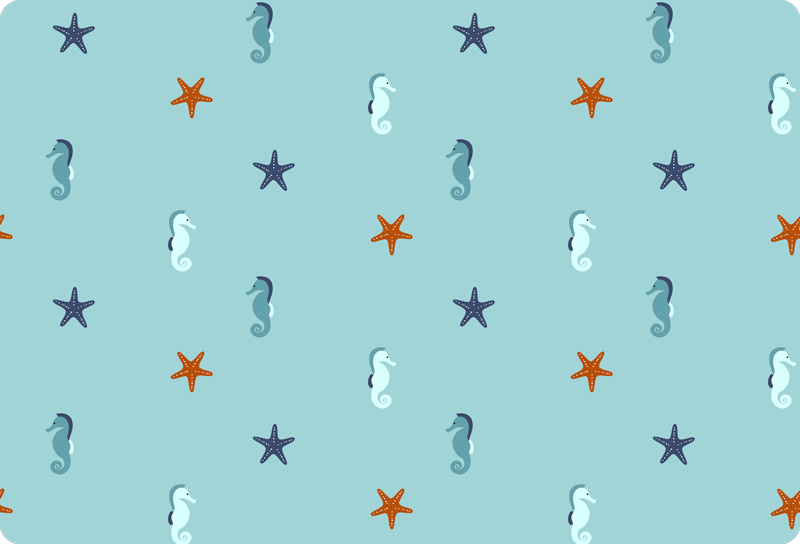 Meriteemainen eläin vinyylimatto - Tenstickers