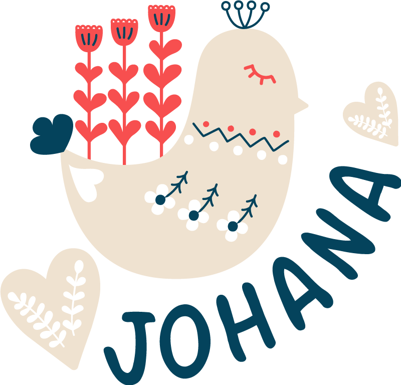 Pohjoisen lumilintu personoitu vinyylimatto - Tenstickers