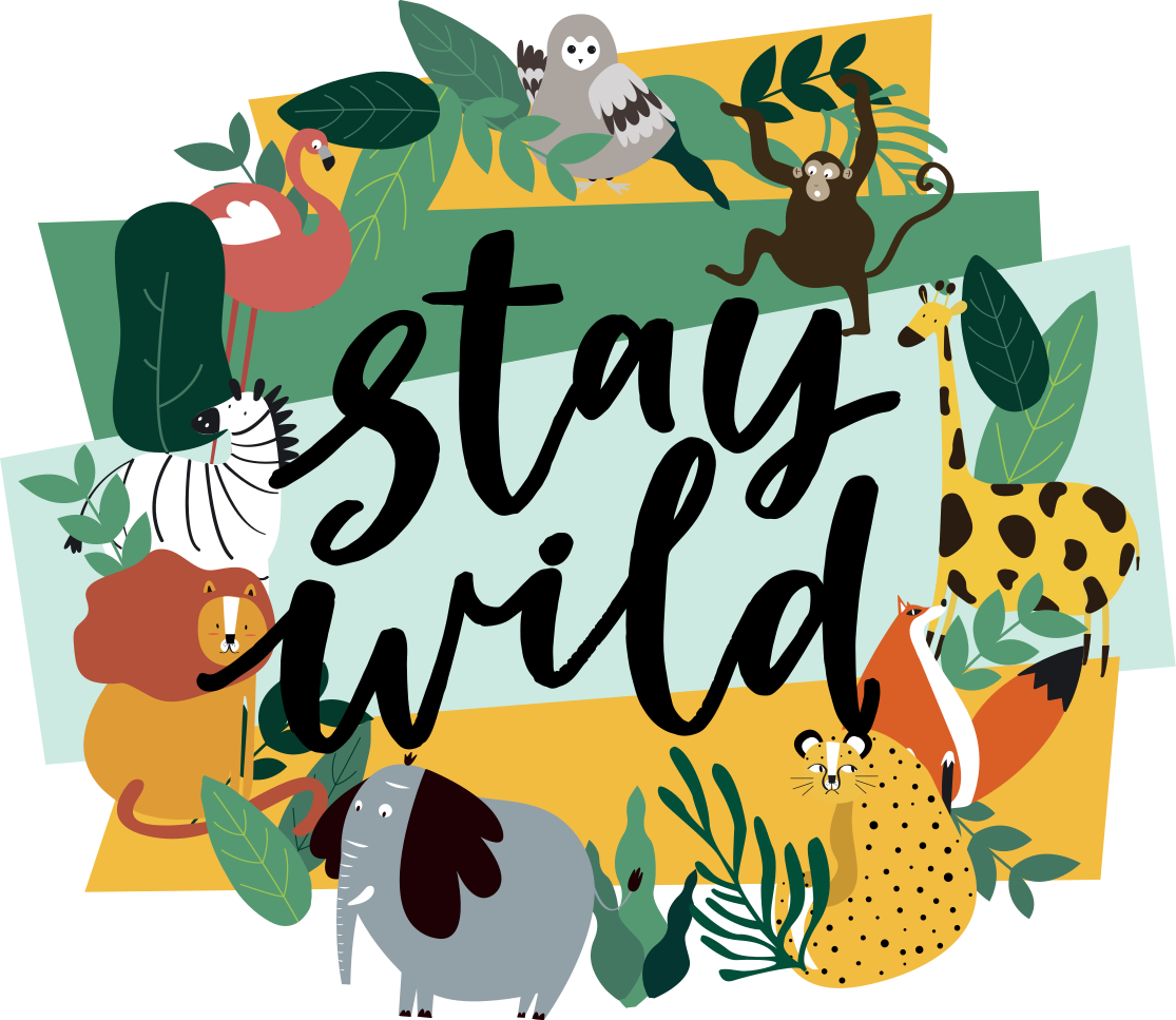 Kruununjungle-eläinvinyylimatto - Tenstickers