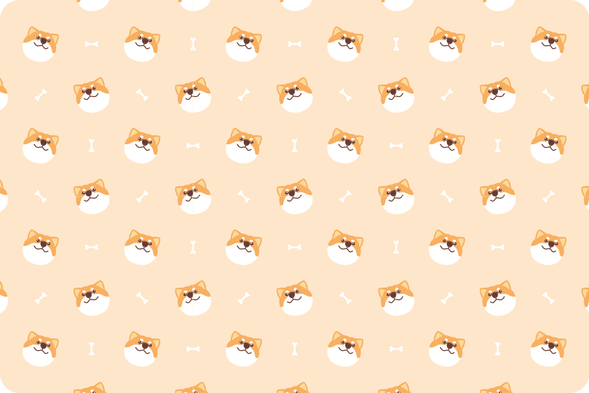 Söpö koiranpään sarjakuvaeläinvinyylimatto - Tenstickers