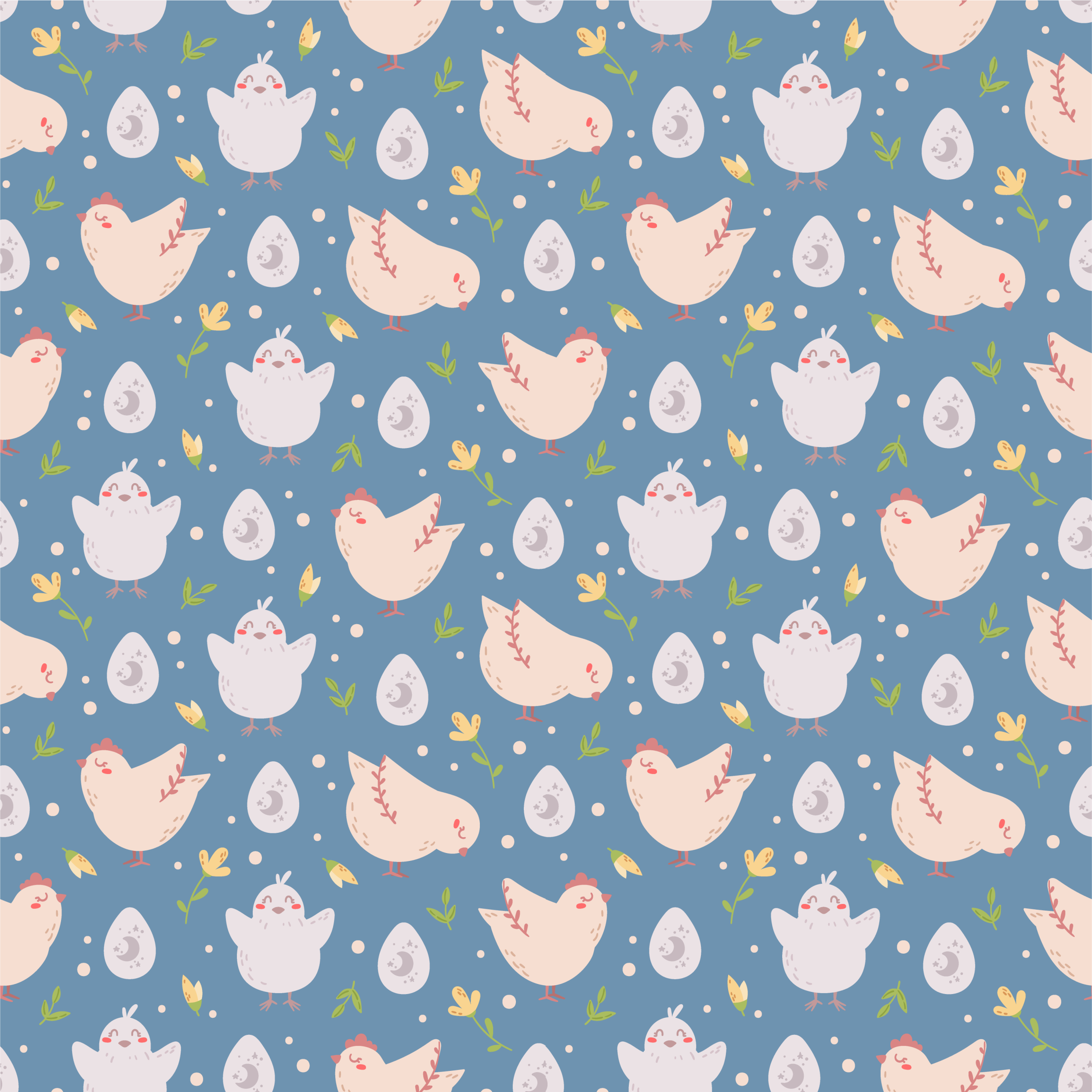 Kanahahmoja lapsille eläin vinyylimatto - Tenstickers