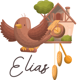 Muokattava kukko seinäkello eläin vinyylimatto - Tenstickers