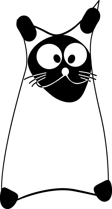 Yksinkertainen yksivärinen ääriviivaeläin vinyylimatto - Tenstickers