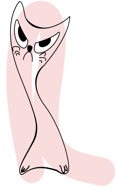 Vihaisen varjon eläin vinyylimatto - Tenstickers