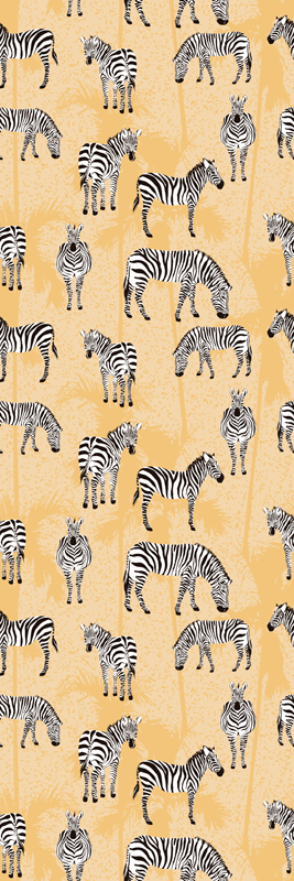 Zebra-kuvioinen eläin vinyylimatto - Tenstickers
