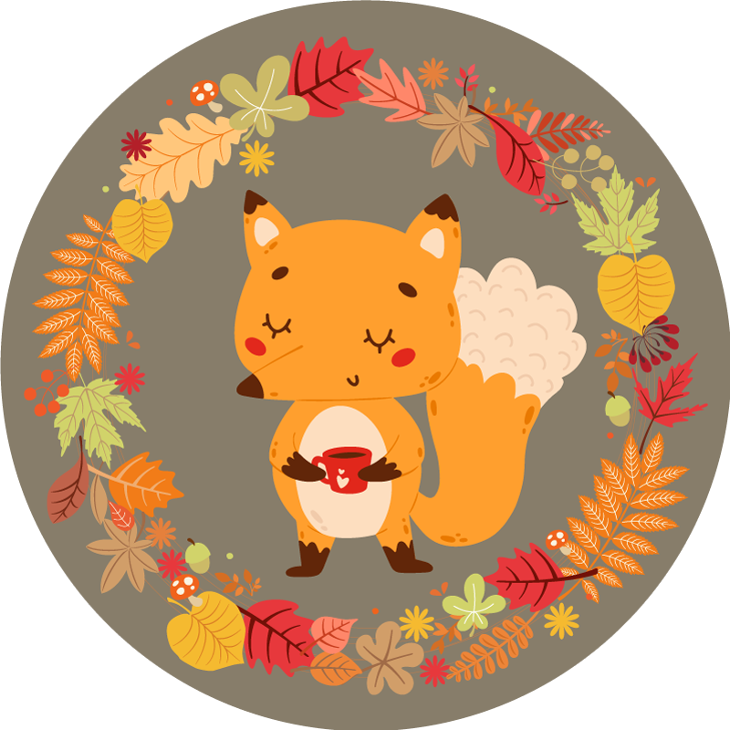 Suloiset kettuveistokset eläin vinyylimatto - Tenstickers