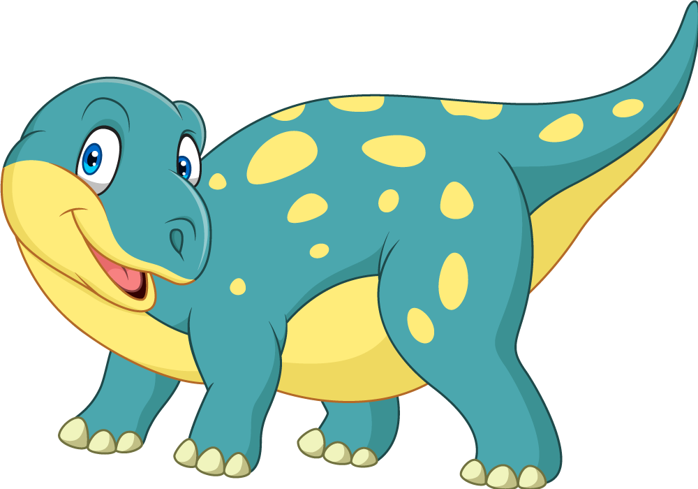 Iloinen liikkuva dinosauruksen eläin vinyylimatto - Tenstickers