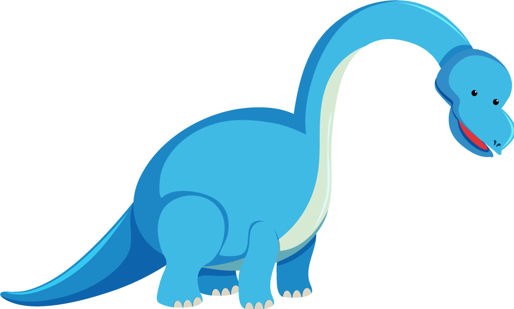 Söpö dinosaurusfiguuri eläin vinyylimatto - Tenstickers
