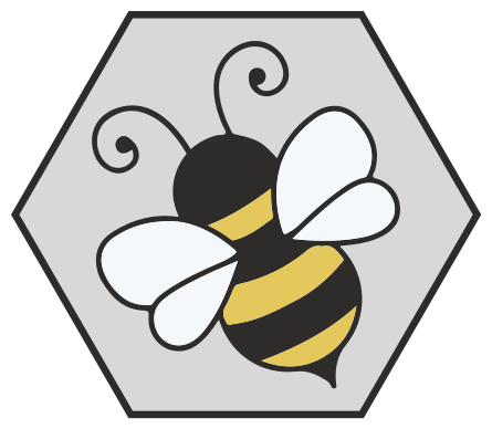 Mehiläispesäkuvio eläinvinyylimatto - Tenstickers