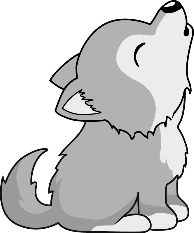 Ulvova koira vinyylimatto - Tenstickers