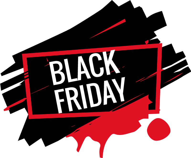 Moderni black friday vinyylimatto - Tenstickers