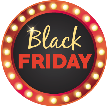 Punainen pyöreä vinyylimatto black friday - Tenstickers