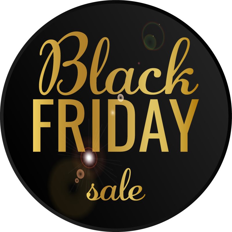 Tyylikäs black friday vinyylimatto - Tenstickers