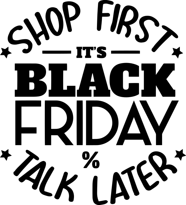 Osta ensin, keskustele myöhemmin, black friday vinyylimatto - Tenstickers