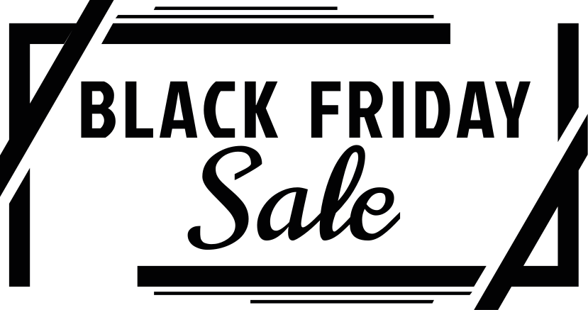 Black friday vinyylimatto laatikossa - Tenstickers