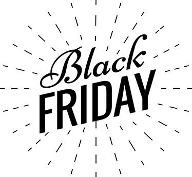 Black friday vinyylimatto kimaltava kalligrafia - Tenstickers