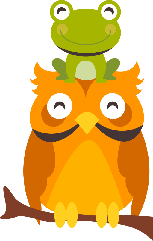 Leikkisät eläinhahmot vinyylimatto - Tenstickers