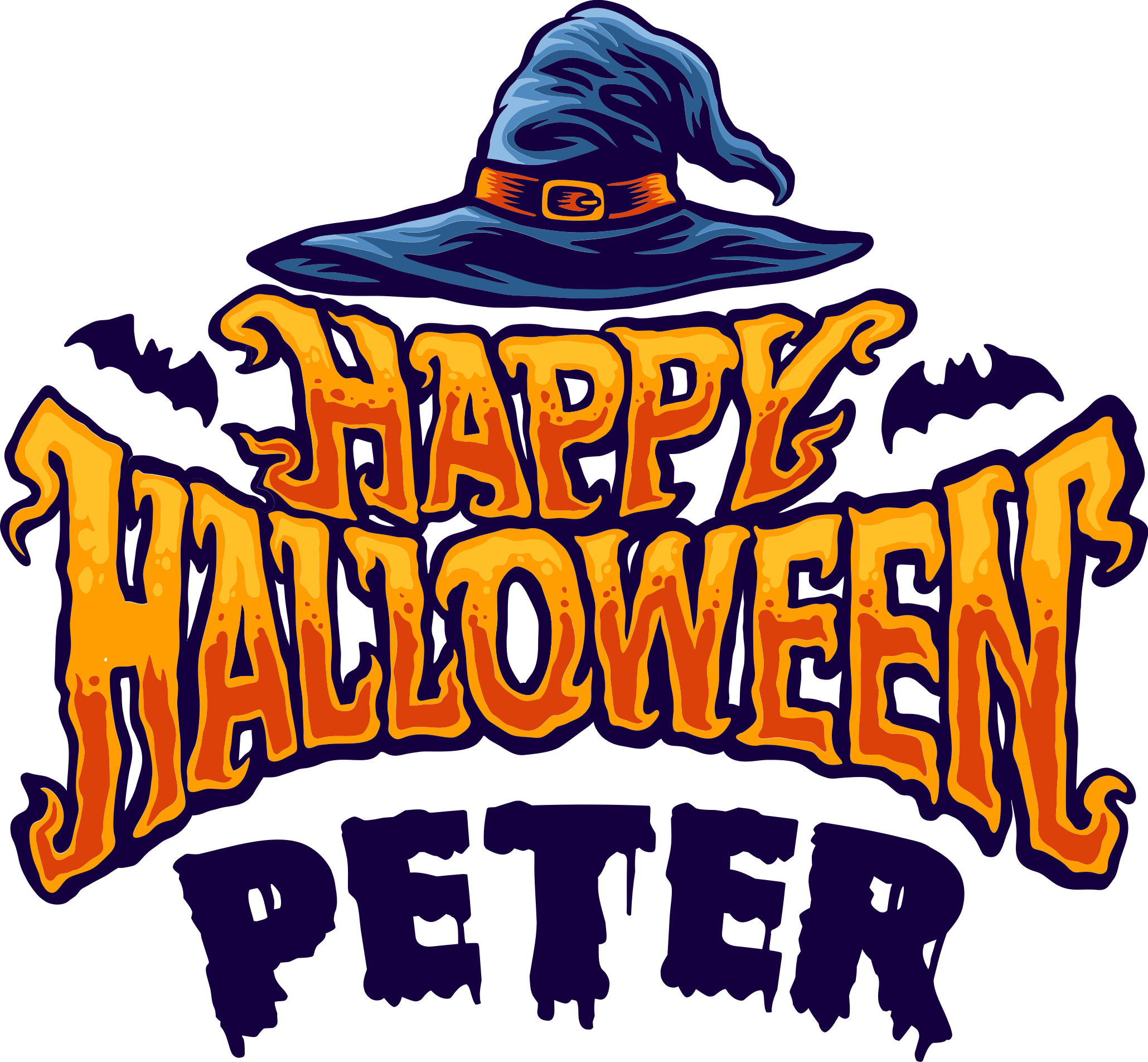 Halloween vinyylimatto persoonallinen tervehdys - Tenstickers