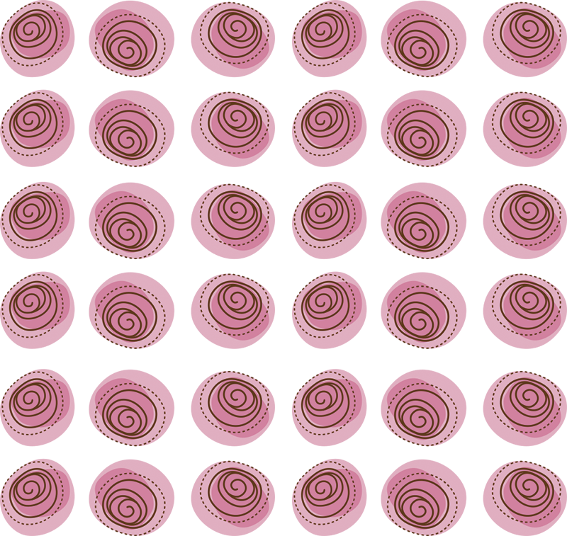 Vaaleanpunainen kukkakoriste vinyylimatto - Tenstickers
