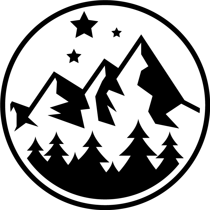Kukkainen vuoristometsä vinyylimatto - Tenstickers