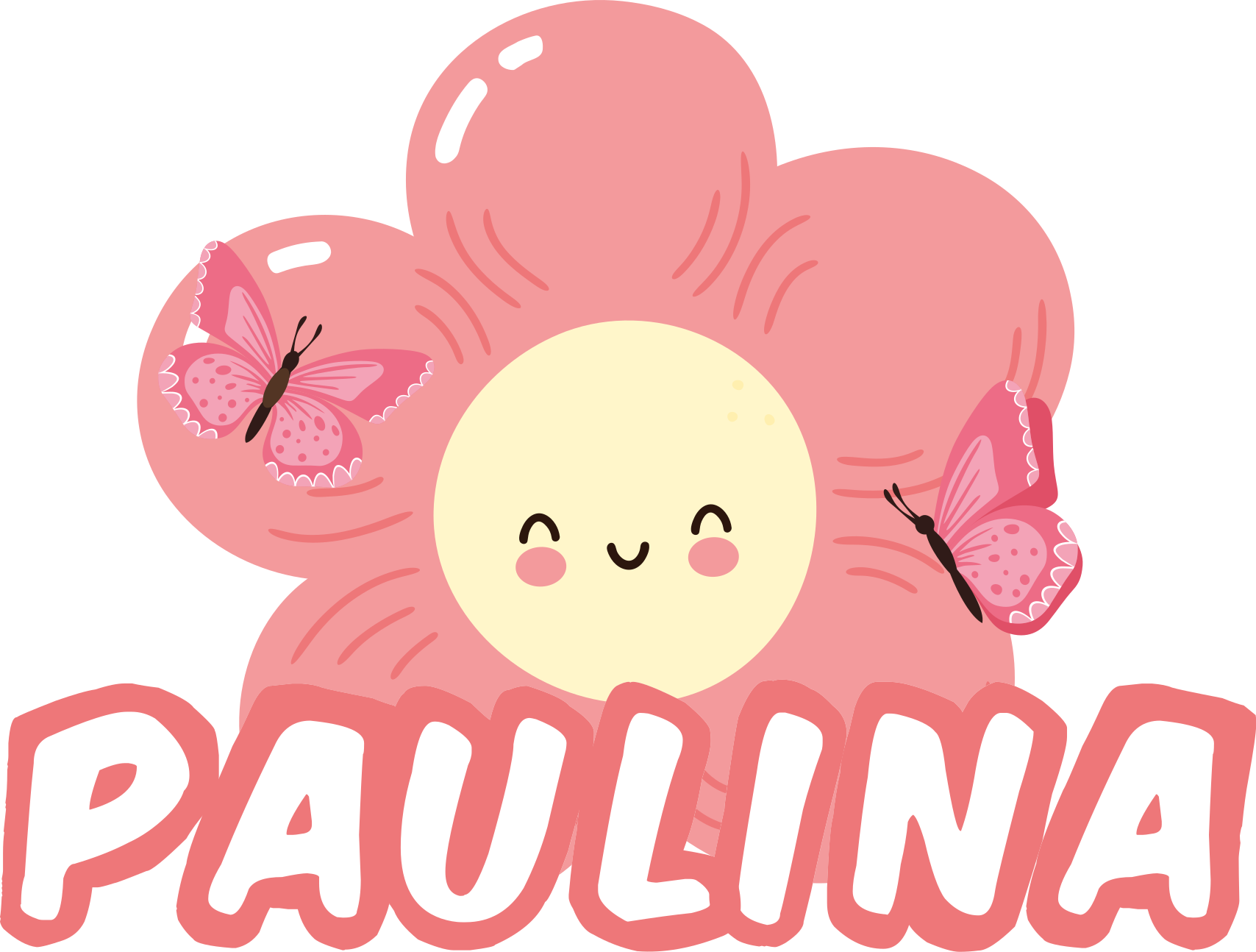 Kukkien ja perhosten vinyylimatto - Tenstickers