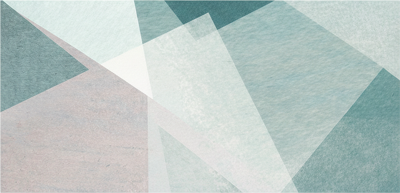Teal pastel geometriset vinyylimatot - Tenstickers