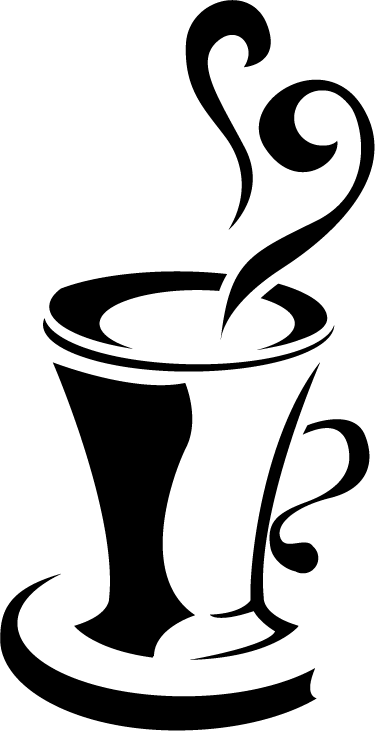 Kahvia sydämellä keittiön vinyylimatto - Tenstickers