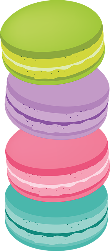 Värikkäät makaronit keittiön vinyylimatto - Tenstickers
